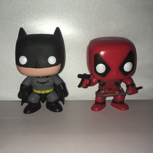 BATMAN & DEADPOOL POP FIGURES